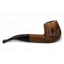 Cachimbo Bertoldi Premium Natural Curvo 9mm Peça Única